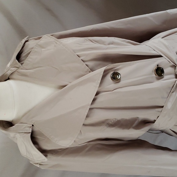 NEW Via Spiga Packable Belted Rain Trench Coat - Picture 2 of 12